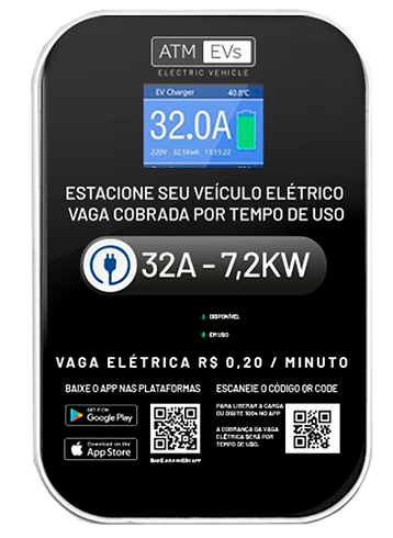 carregador de parede sem cabos ATM EVs